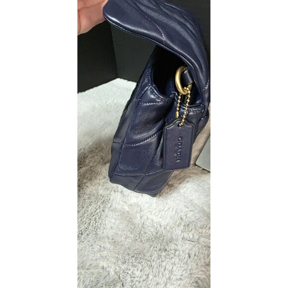 Coach Times Square Tabby Shoulder Bag 17 With Quilting NAVY CW628 - Picture 4 of 16